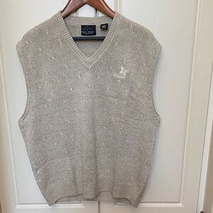 Greg Norman Collection V-Neck West / Sweater Vest in Light Gray